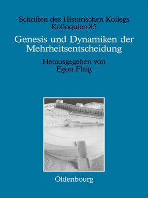 cover image of Genesis und Dynamiken der Mehrheitsentscheidung